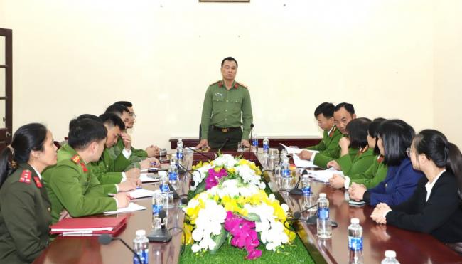 Đại tá Tô Anh Dũng, Giám đốc Công an tỉnh Hà Nam kiểm tra Cơ sở cai nghiện ma tuý